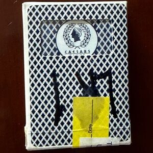 Caesars Black and White Playing Cards